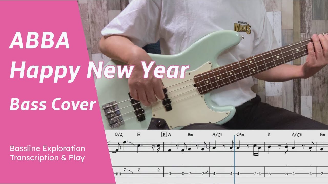 ABBA - Happy New Year - Bass Cover