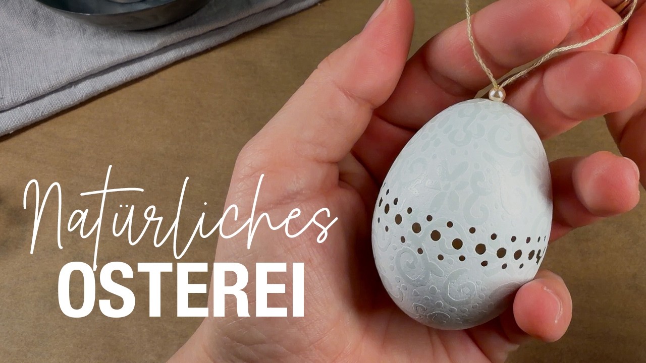 Blaues Osterei 2026 natürlich bemalen & ätzen: DIY-Anleitung mit Dremel, Essig und Nagellack 💙🥚
