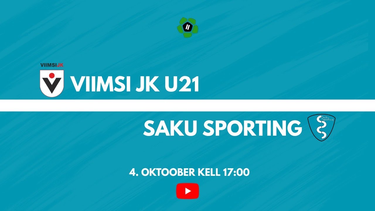 II liiga Viimsi MRJK U21 - Saku Sporting  (4.10.2025 kell 17:00)
