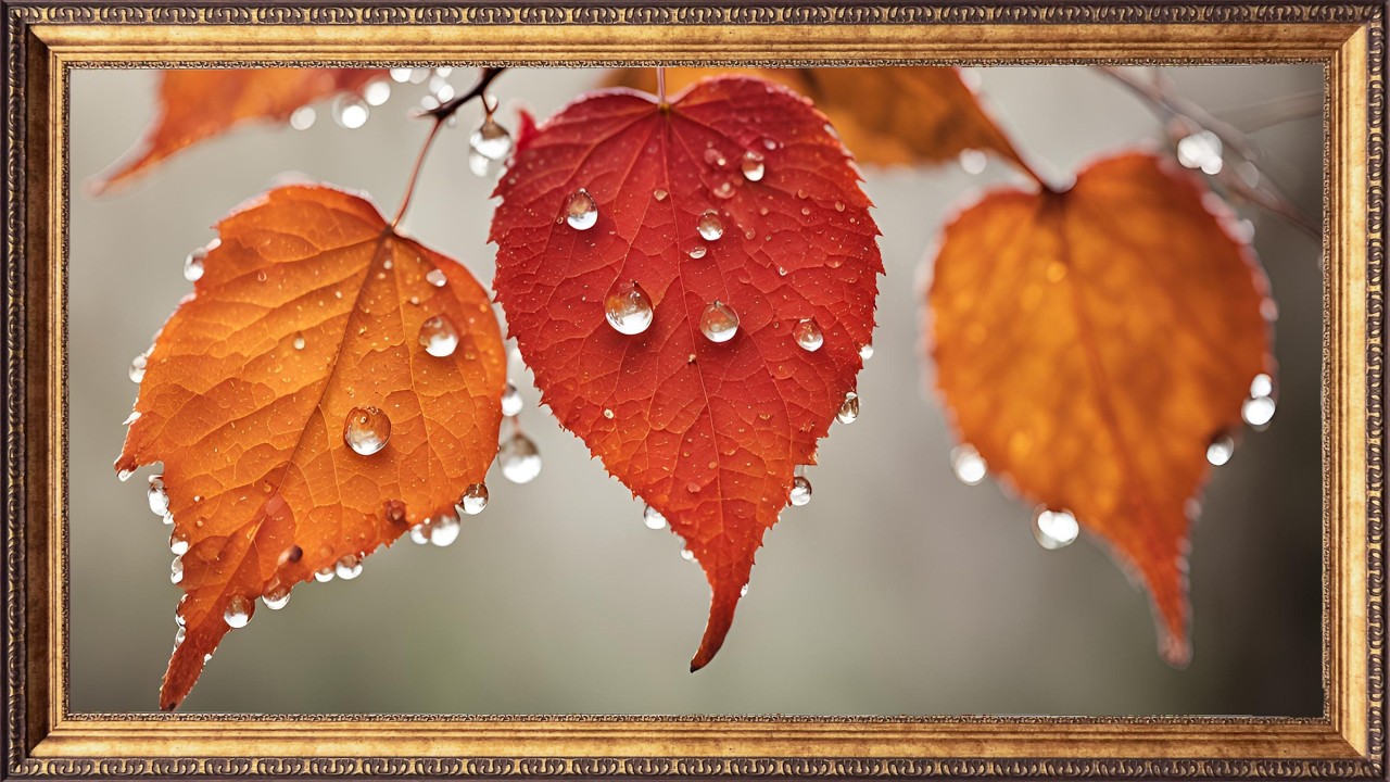 Frame TV Art Autumn Leaves | TV Art Background | No Music