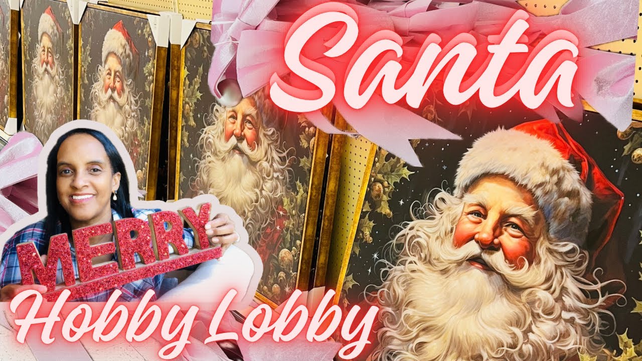 ✨NEW✨ OH MY GOODNESS HOBBY LOBBY HAS SANTA‼️