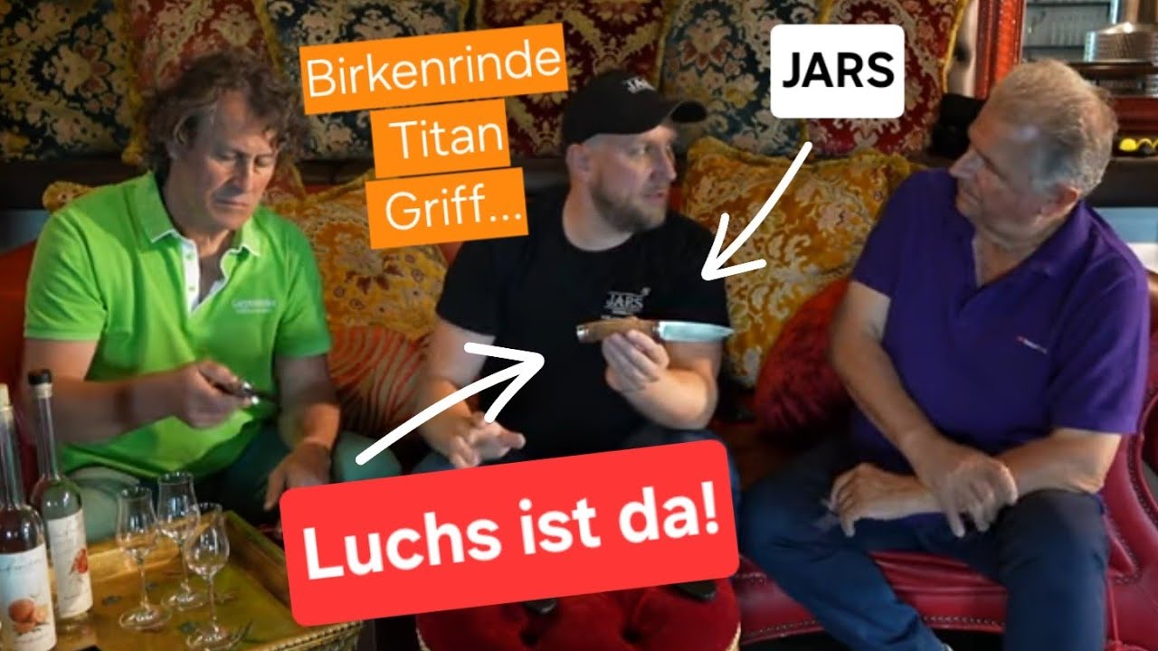 Neue Luchs JARS Messer ist da!!! Birkenrinde Titan Griff Premiere