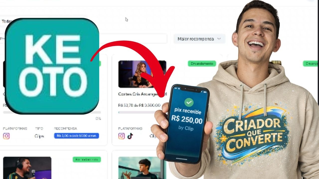 Como Ganhar Dinheiro na KEOTO CLIPES (para iniciantes)