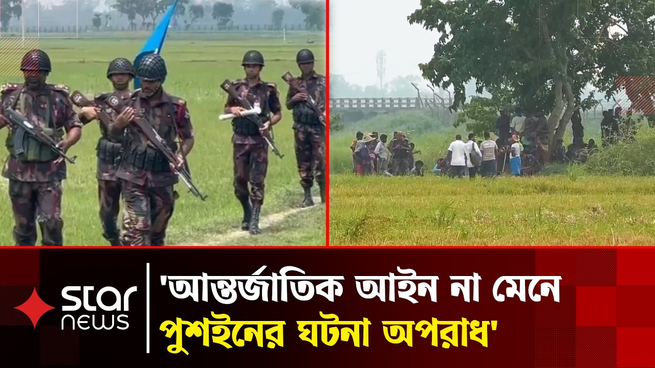 নওগাঁ সীমান্তে বিএসএফের ১৭ জনের পুশইন চেষ্টা প্রতিহত | Border Security | Push-In | Star News