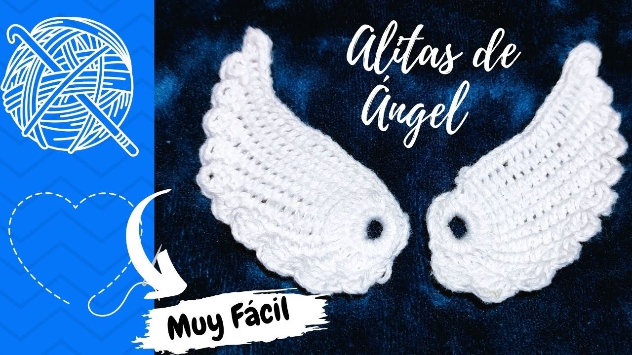 ¿COMO HACER ALITAS DE ÁNGEL A CROCHET? Parte 1