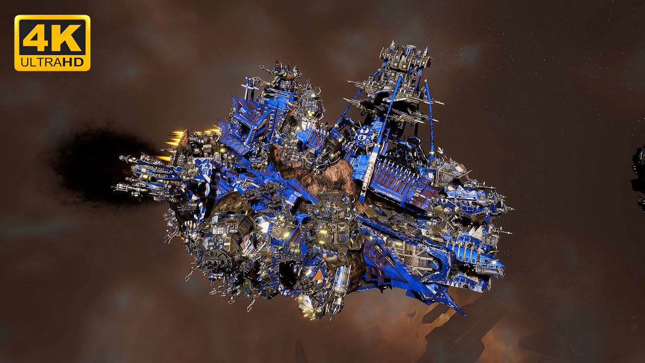BOSS, WE GO GO! - 2v2, Massive Battle - 4K Quality - Battlefleet Gothic Armada 2