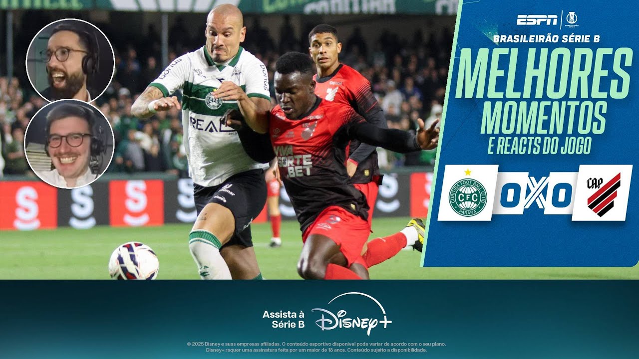 EM CLÁSSICO QUENTE, CORITIBA E ATHLETICO EMPATAM NA SÉRIE B 🔥 | Com reacts de Fefux e Celso Ardengh