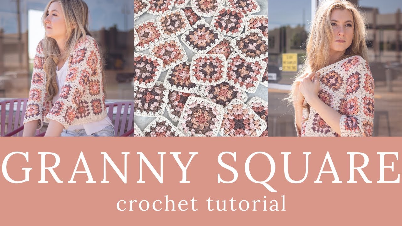 Granny Square CROCHET Tutorial | how to make a flat, square, perfect granny square!  Beginner level