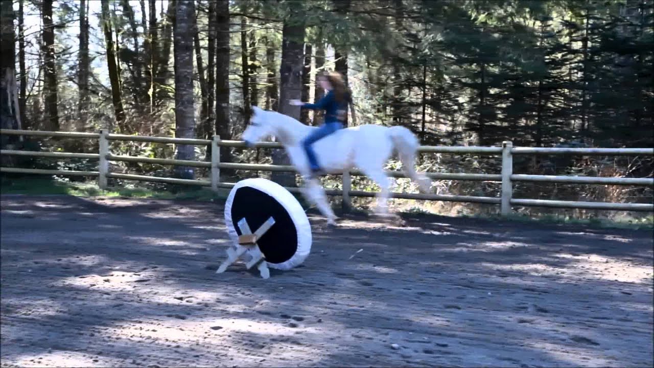 Spring Bridless and Bareback Horseback Archery Training
