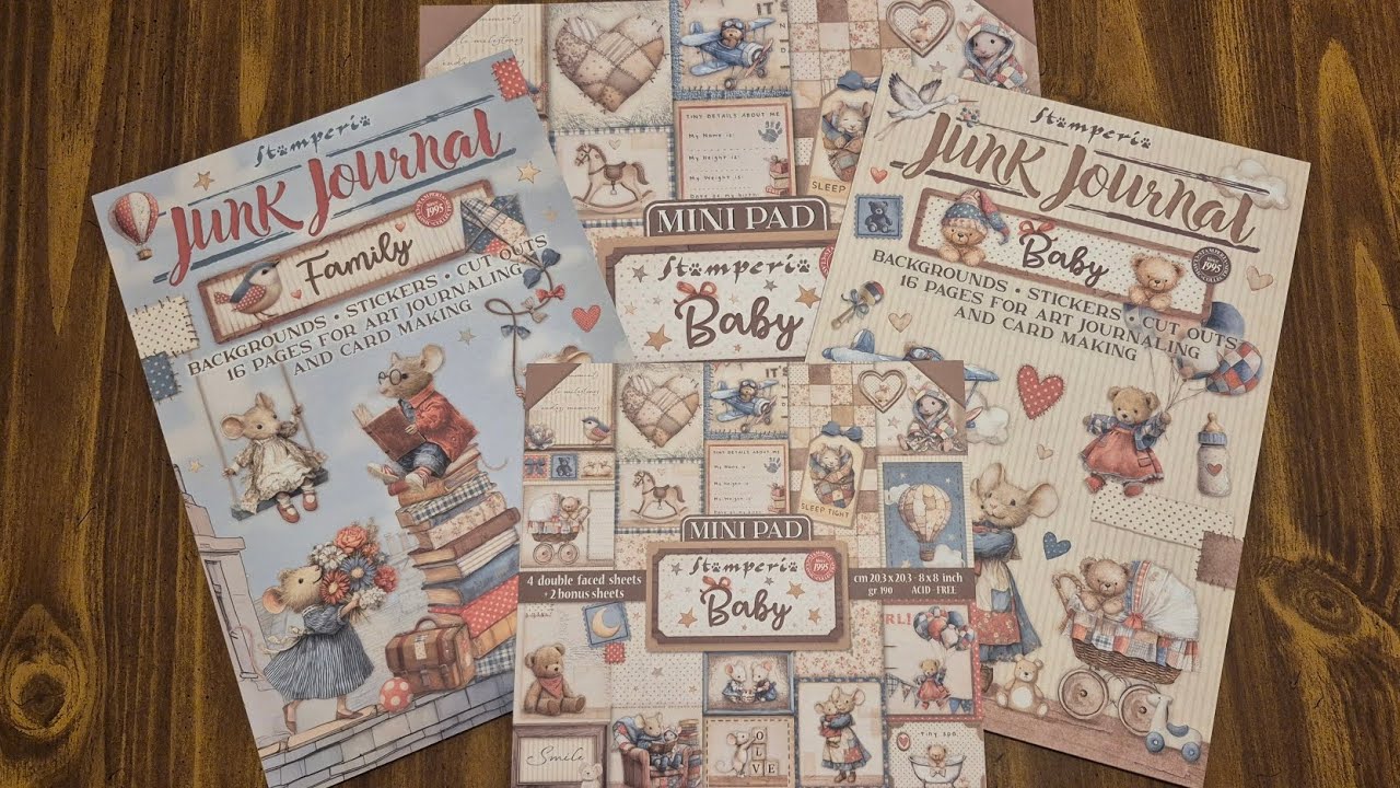 So Cute Baby & Family Paper Collections from Stamperia for Journaling, Scrapbooking & Cardmaking
