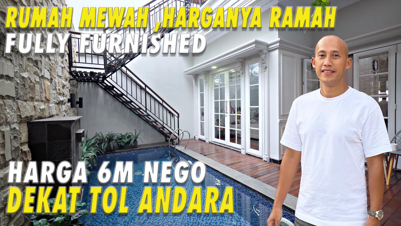 Rumah Mewah Harganya Ramah | Fully Furnished  | Harga 6 M Nego Dekat  Pintu TOL Andara