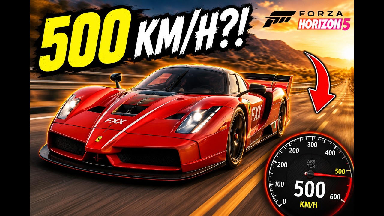Ferrari FXX K Top Speed Test 🔥  Can It Hit 500 KM