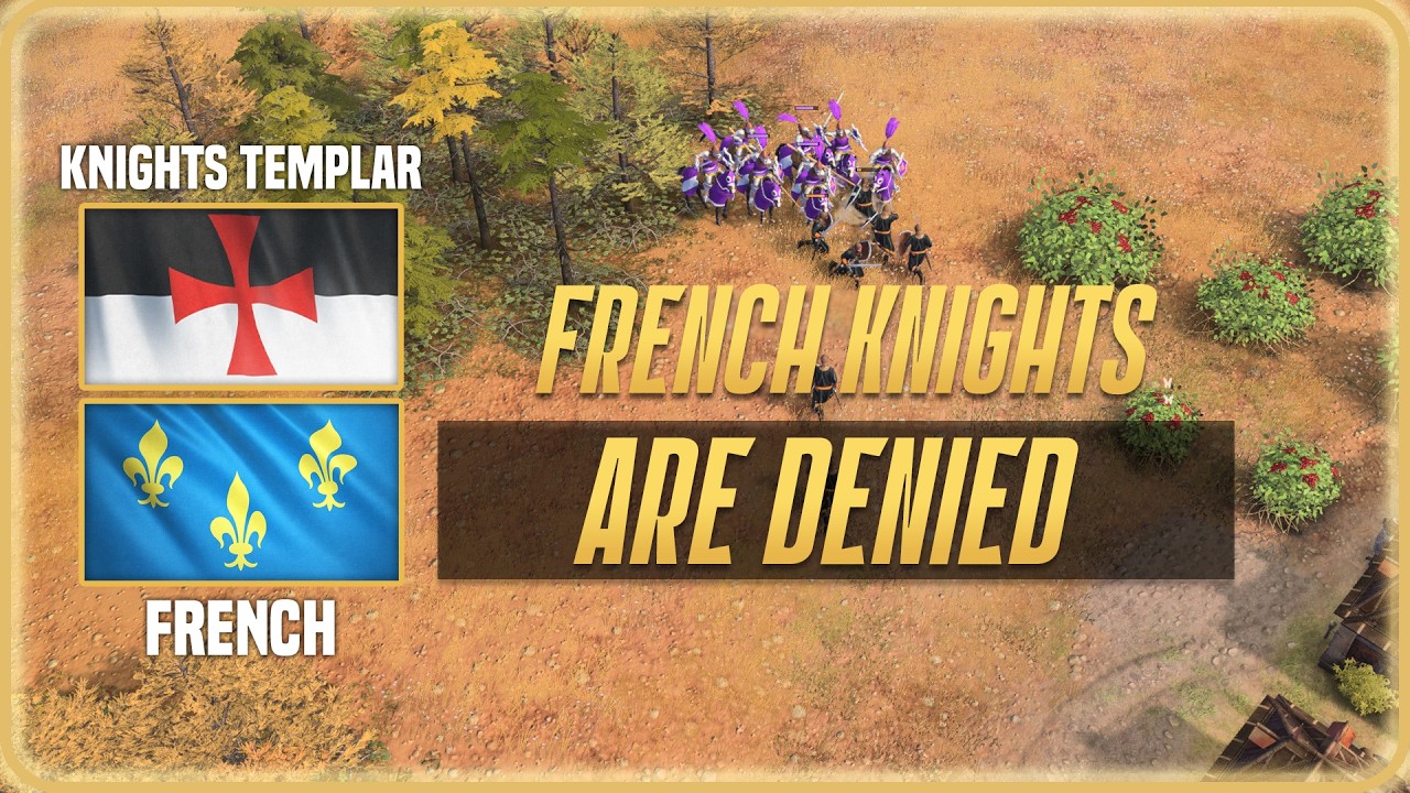 Shutting Down The Early Knight Rush | KT vs French | RM 1v1 | AOE4