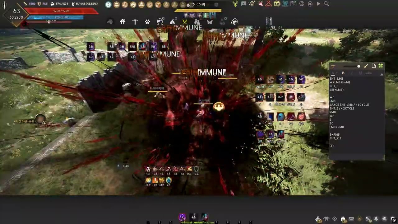 전승소서러 PVE 콤보