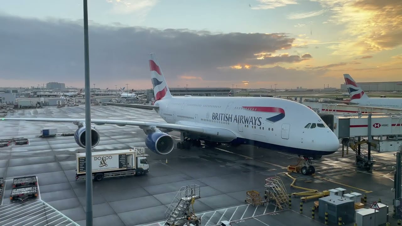 (4K) London Heathrow (LHR) to Miami (MIA) | Airbus A380 British Airways