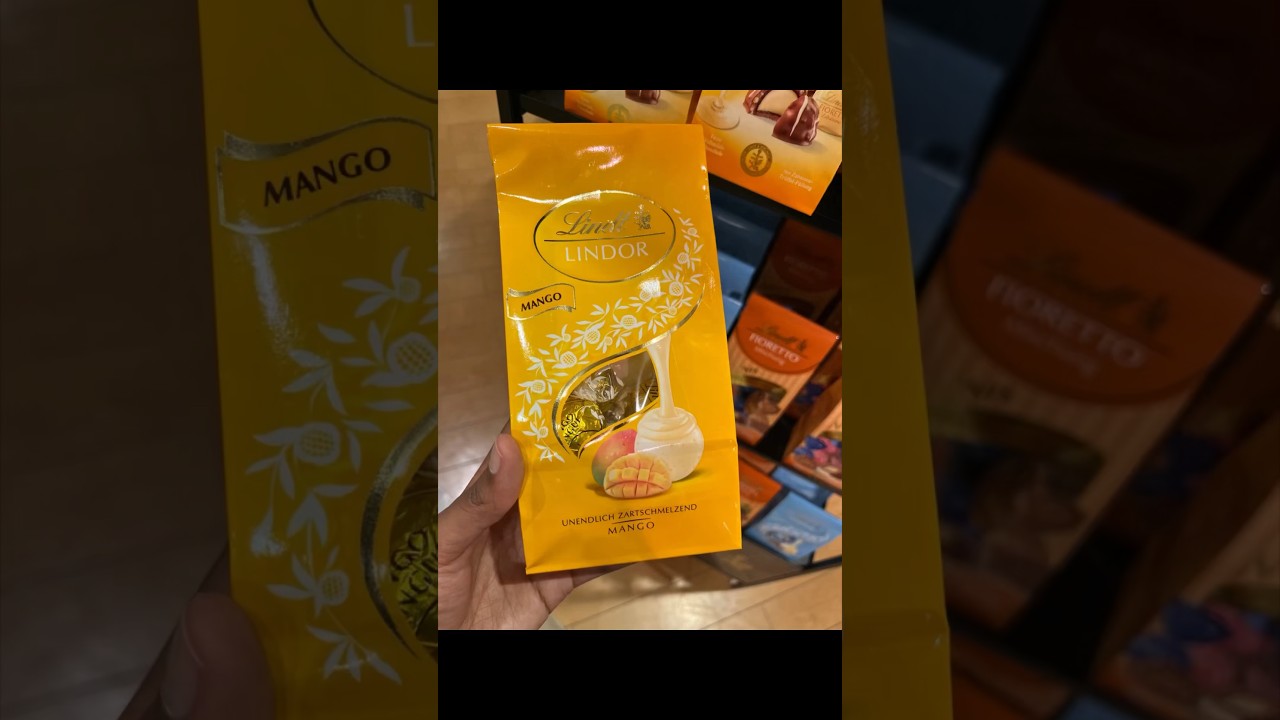Mango flavour Lindt chocolate #germany #lindt #tamil #swiss #tamilponnu