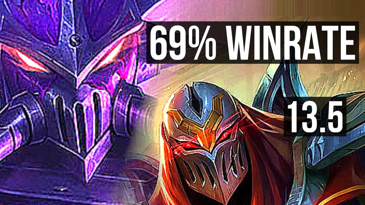 KASSADIN vs ZED (MID) | Rank 1 Kassadin, Rank 5, 69% winrate, 10/3/15 | TR Challenger | 13.5