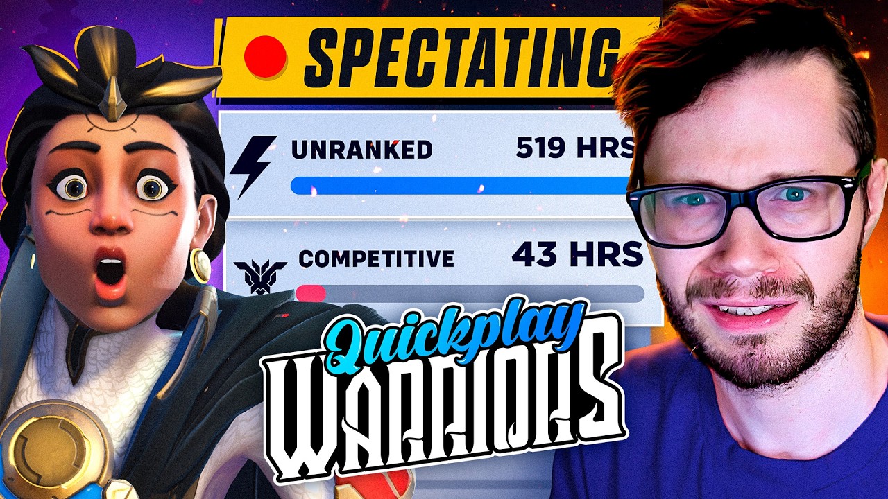 I Couldn't Believe The Rank Of This Overwatch Quickplay Warrior... (Ep 12)