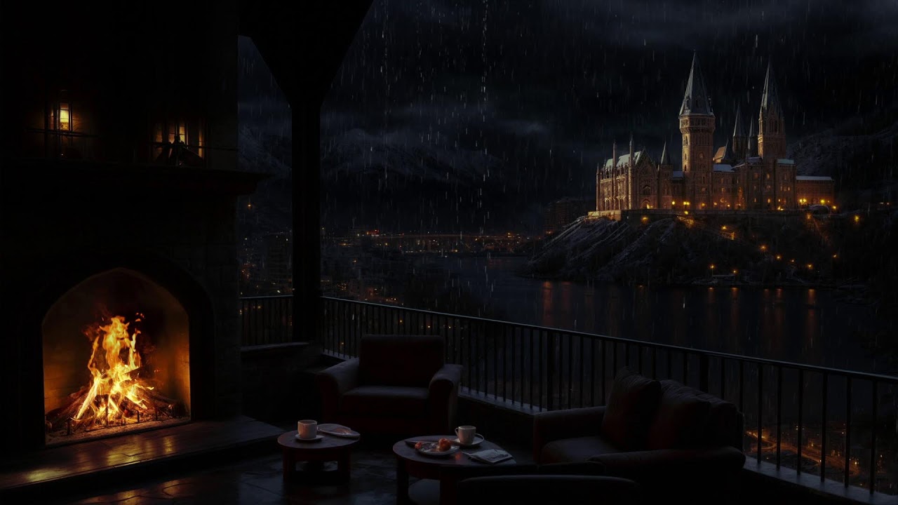 Fall Into Sleep Instantly (No Ads)Dark Rainy Night Atmosphere | Thunderstorm&Rainfall for Deep Focus