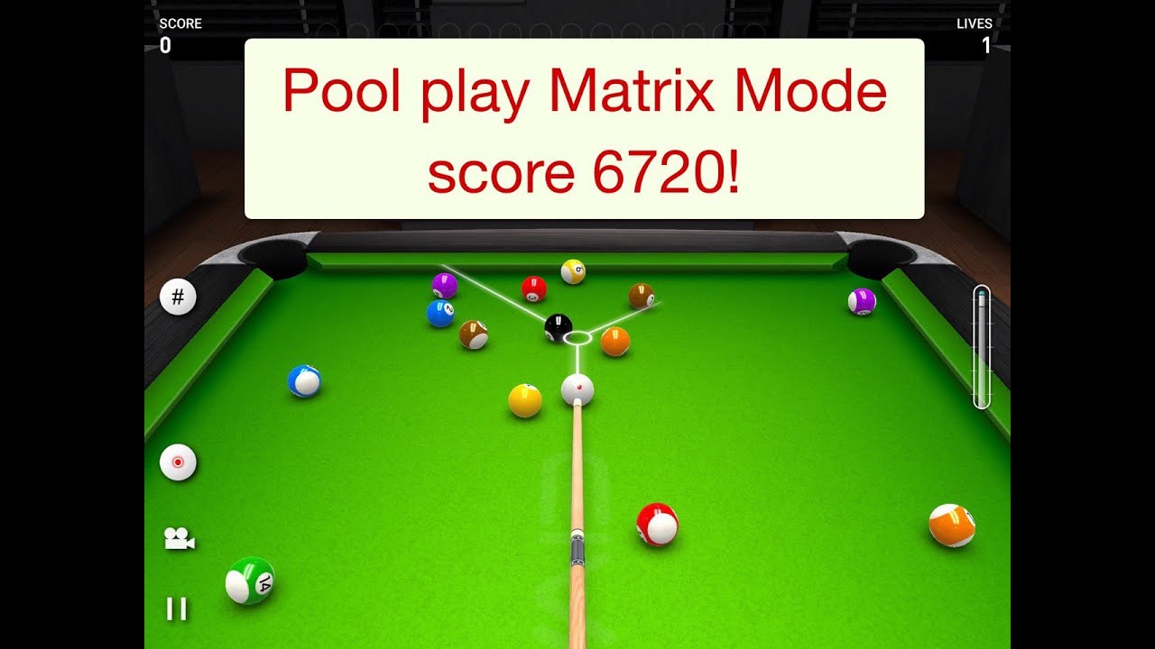 Matrix Mode Pool Play Highest Score Ever 6720!