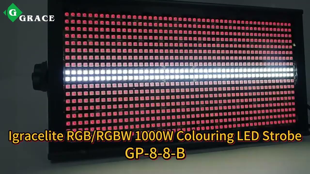 Igracelite RGB/RGBW 1000w colouring LED strobe(GP-8-8-B)