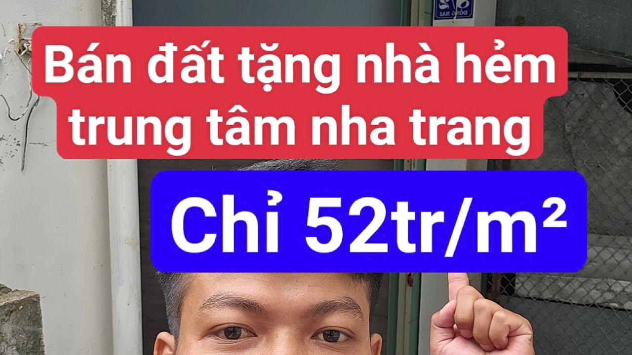 Bán nhà hẻm 2 oto tại trung tâm nha trang giá chỉ 52tr/m²
