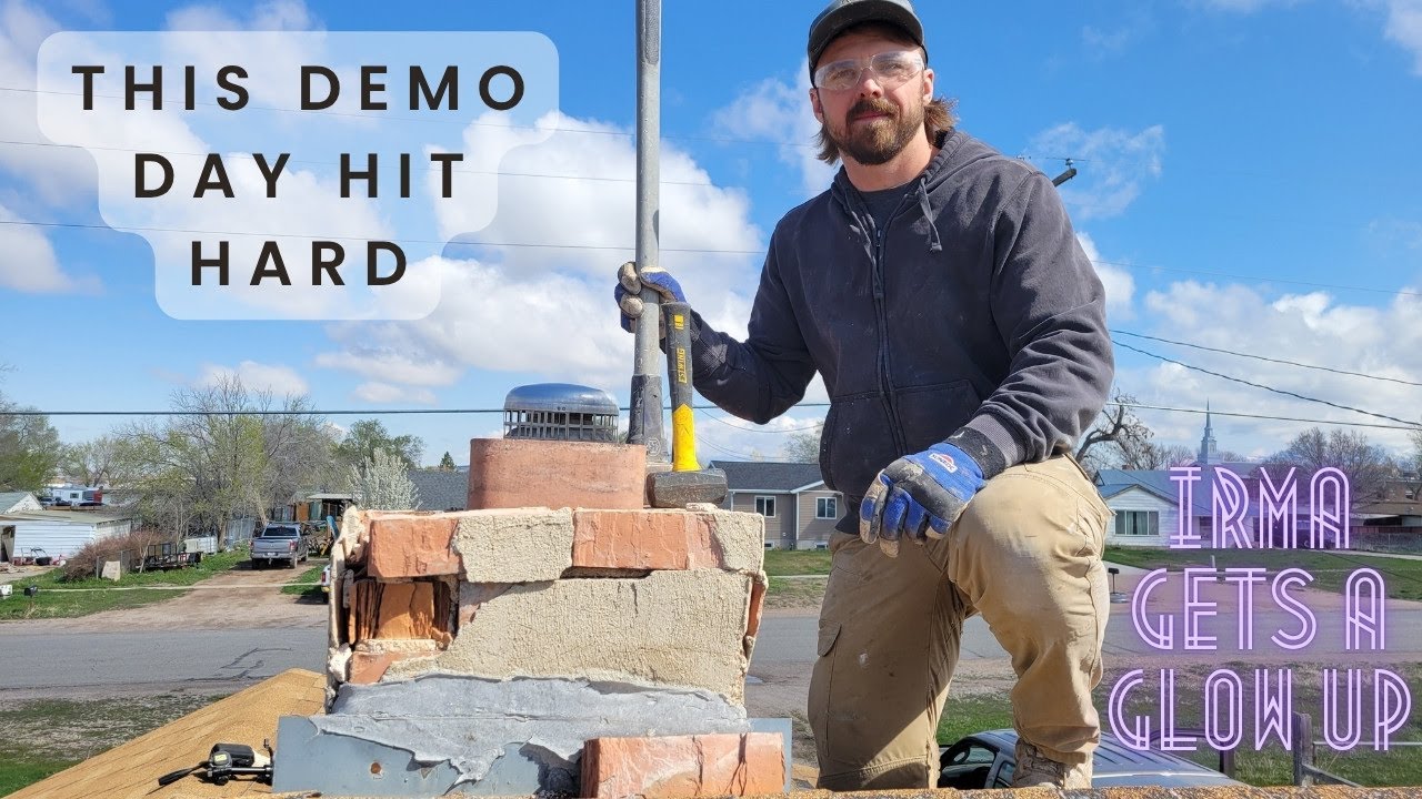 Opening up our floorplan in our fixer upper! + demo chimney thats making our floor sink