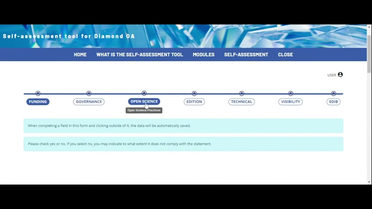 DOAS: Self-Assessment Tool for Diamond OA