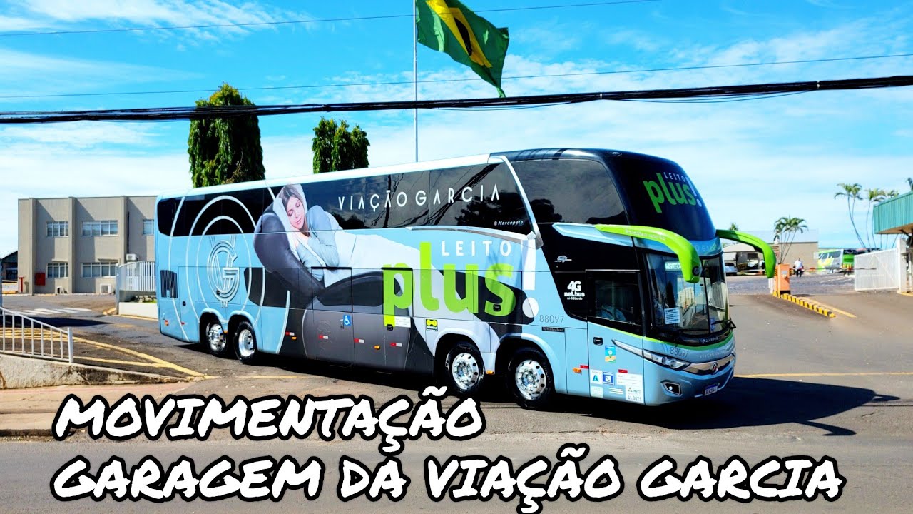 MOVIMENTAÇÃO DE ÔNIBUS NA GARAGEM DA VIAÇÃO GARCIA EM LONDRINA/PR