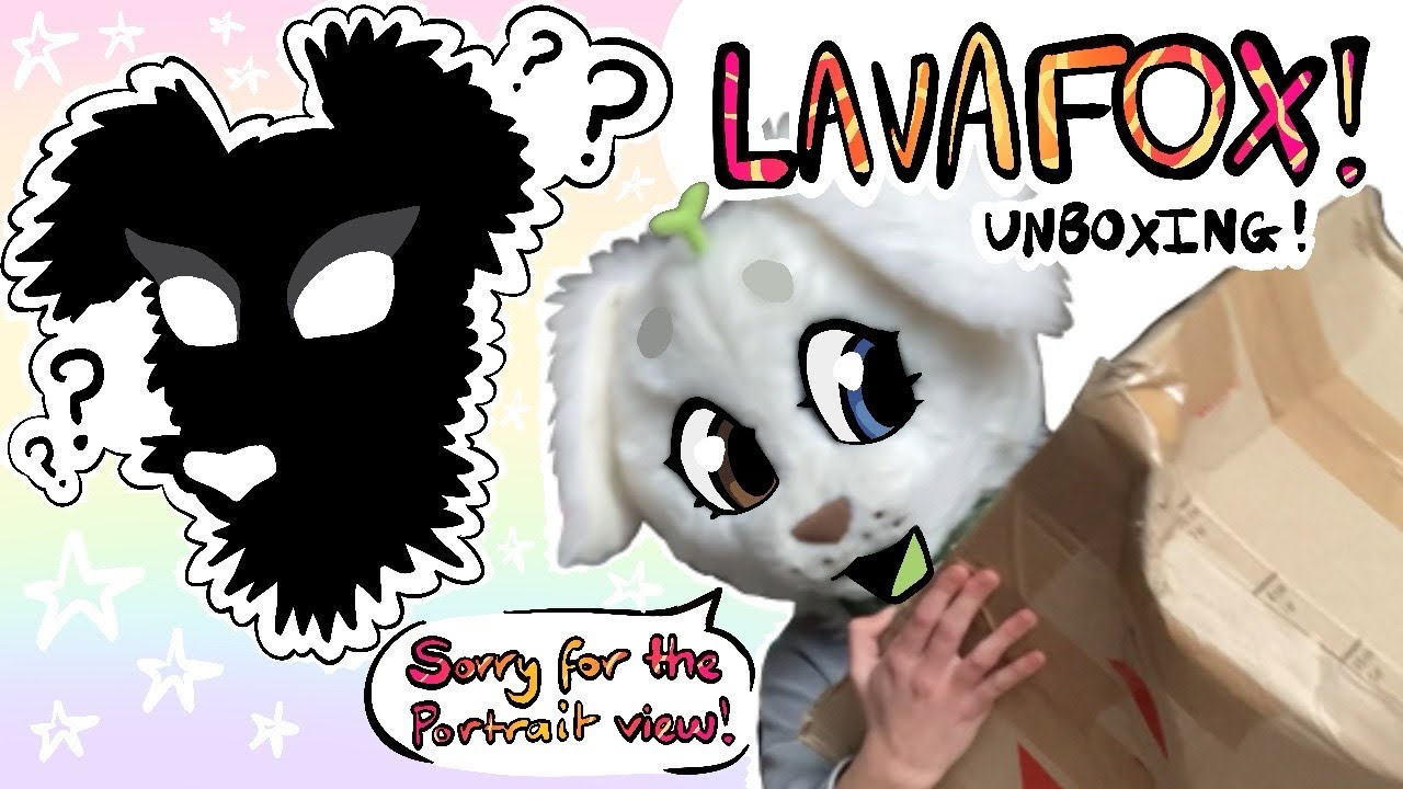Lavafox Fursuit Unboxing! 🎉 || sorry for the portrait view!