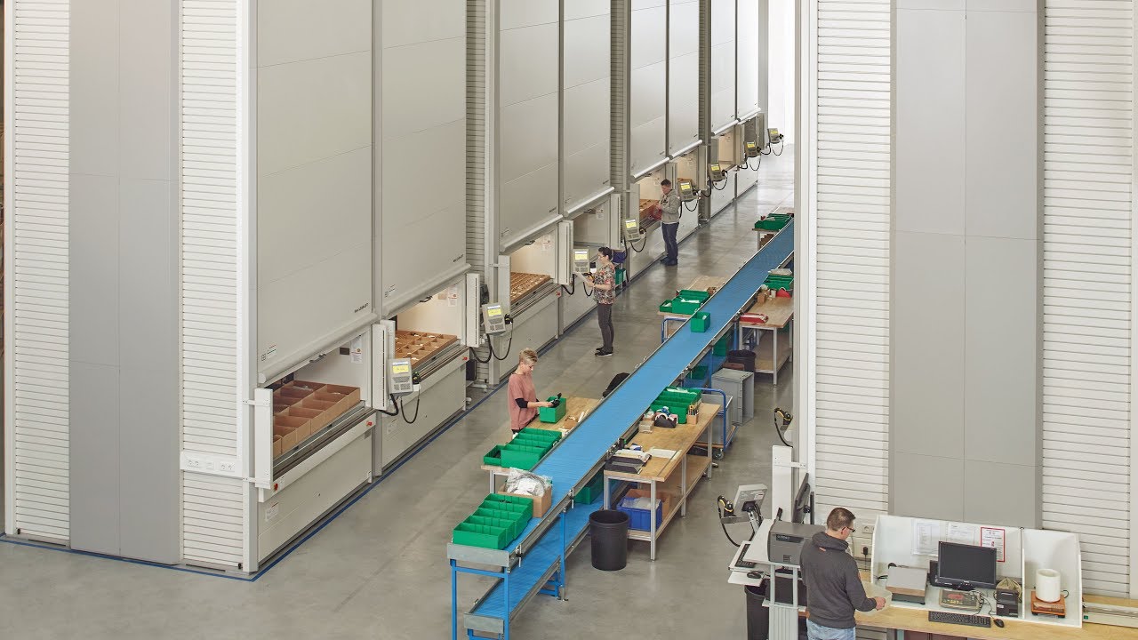Platzsparende und h&ouml;henoptimierte Lagerung in 18 H&auml;nel Lean-Liften&reg;