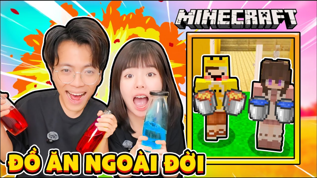 Ăn TẤT CẢ đồ ăn Minecraft ngoài đời thật ! Mister Vịt đã cho Hạt Tiêu ăn món này...
