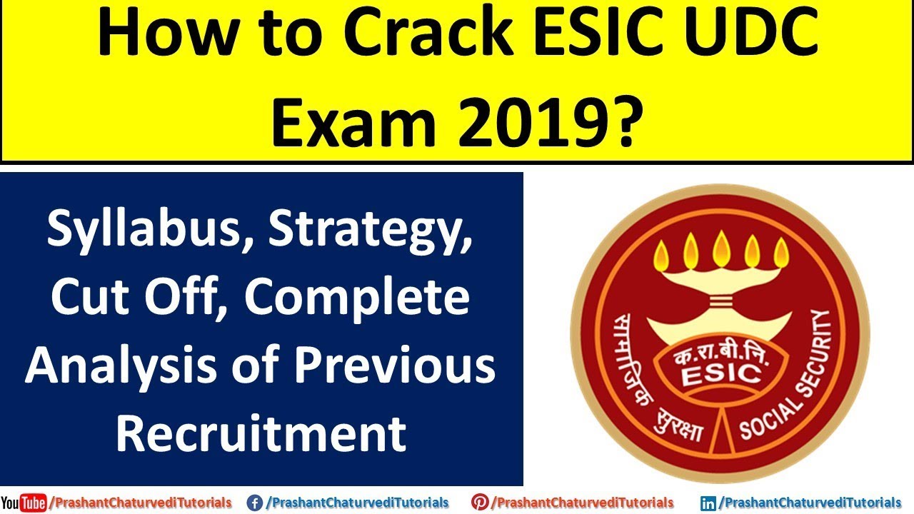 ESIC UDC Cut Off Syllabus Previous Paper: Everything About ESIC UDC Exam ||