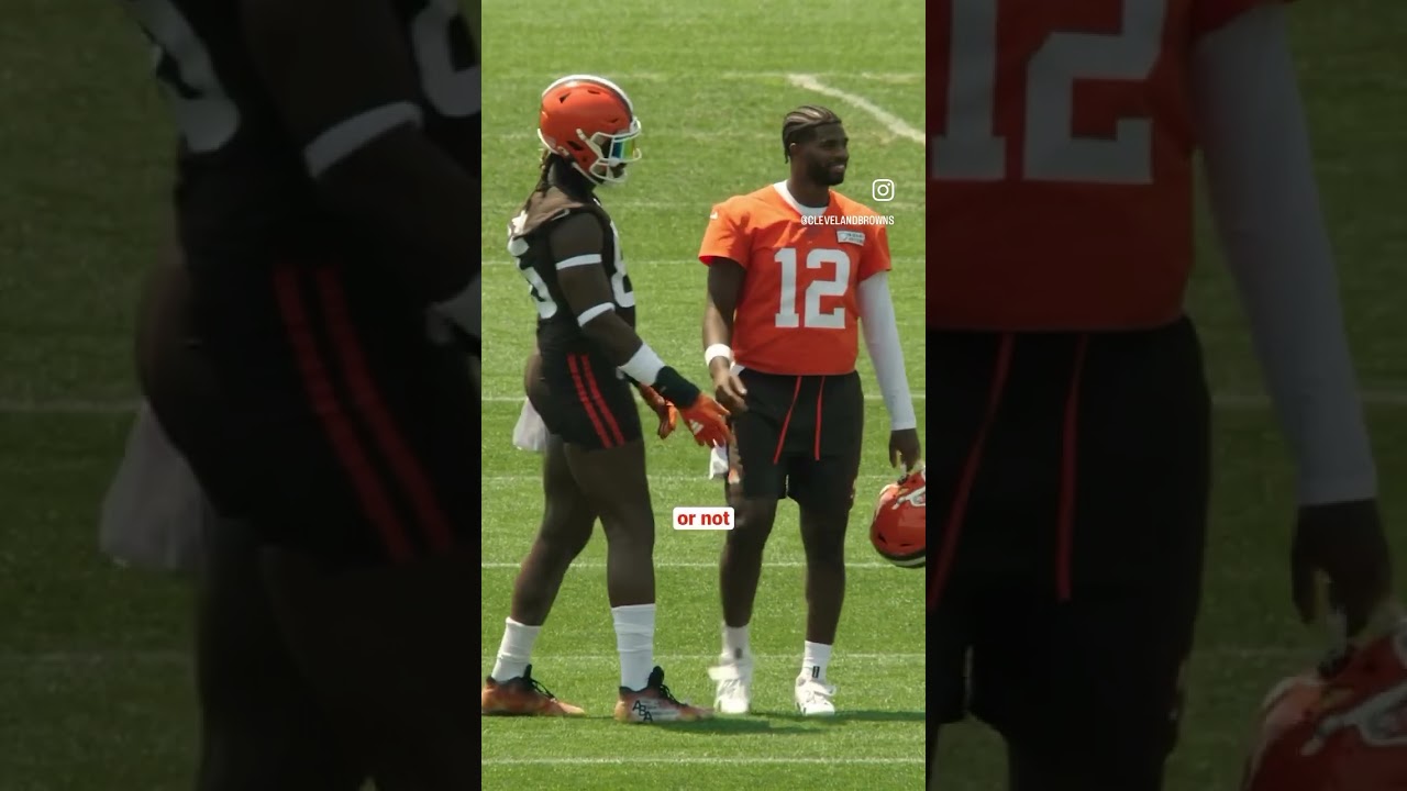 Shedeur Sanders Joking At Mini Camp