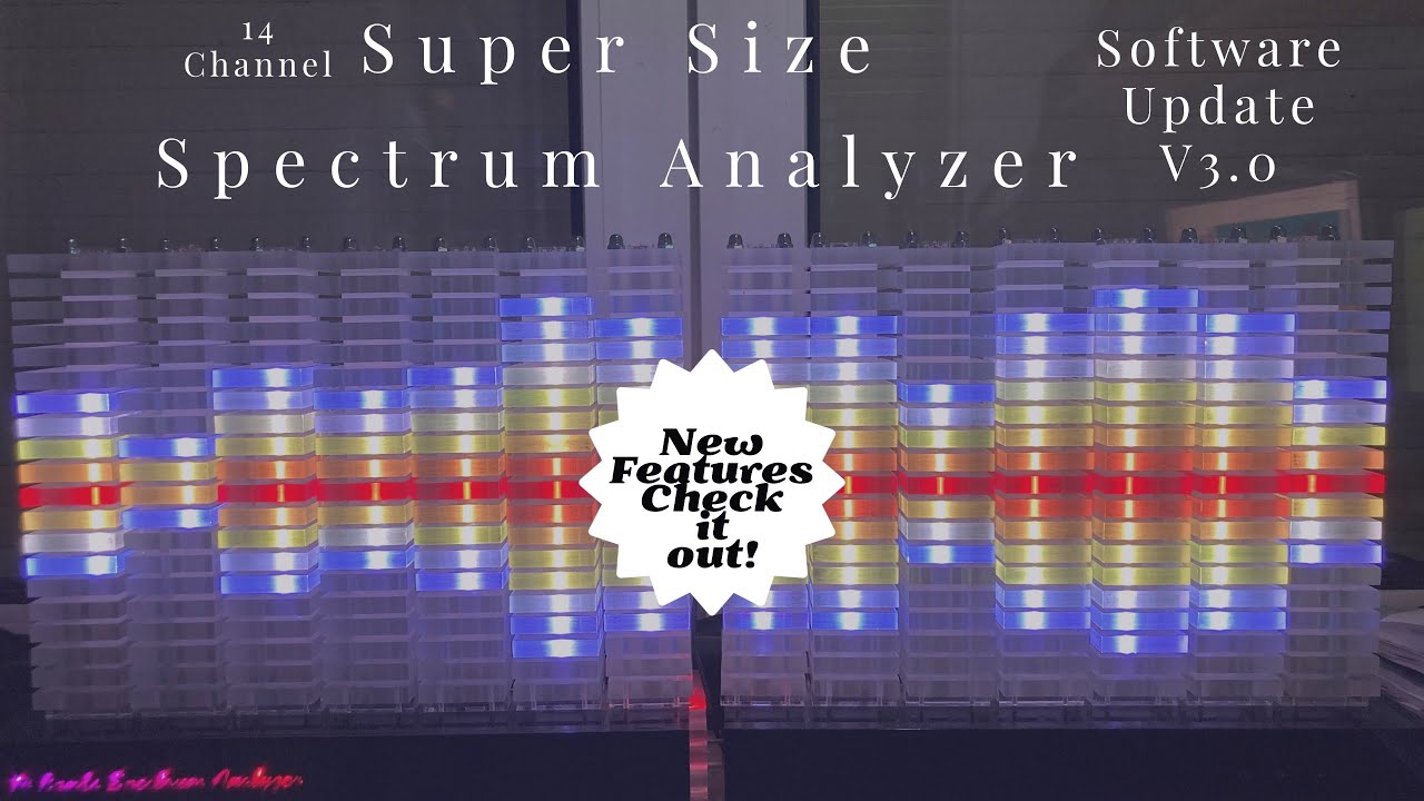 Big Size Spectrum Analyzer - Part2 - V3.0 Arduino msgeq7 ws2812