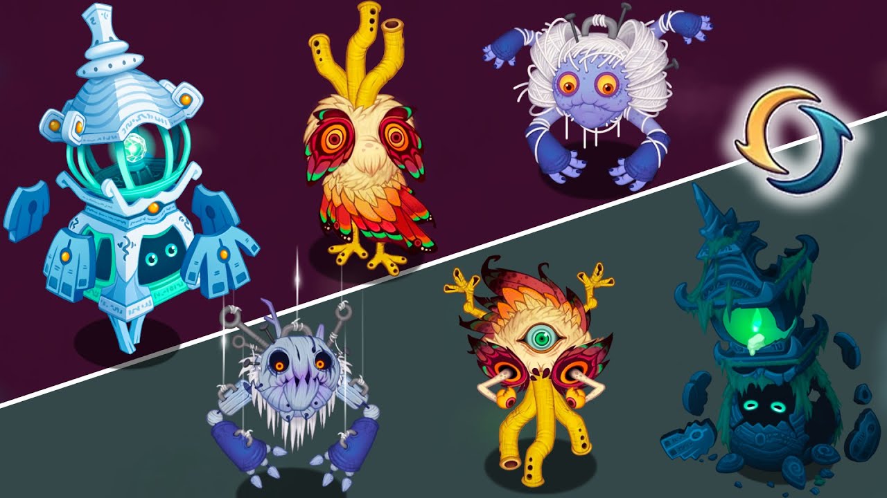 Paironormal Monsters: Major and Minor Comparison (My Singing Monsters)