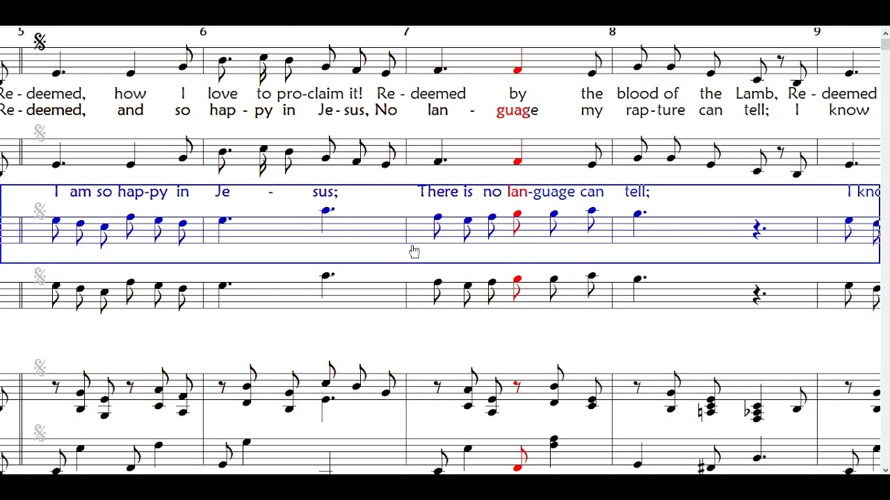 Redeemed TENOR,BASS