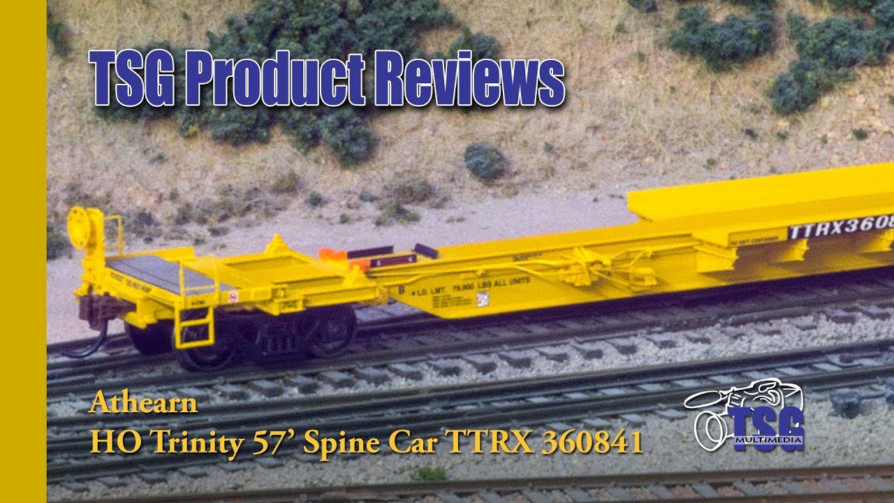 HO Scale Trinity 57' Spine Car Athearn Product Review