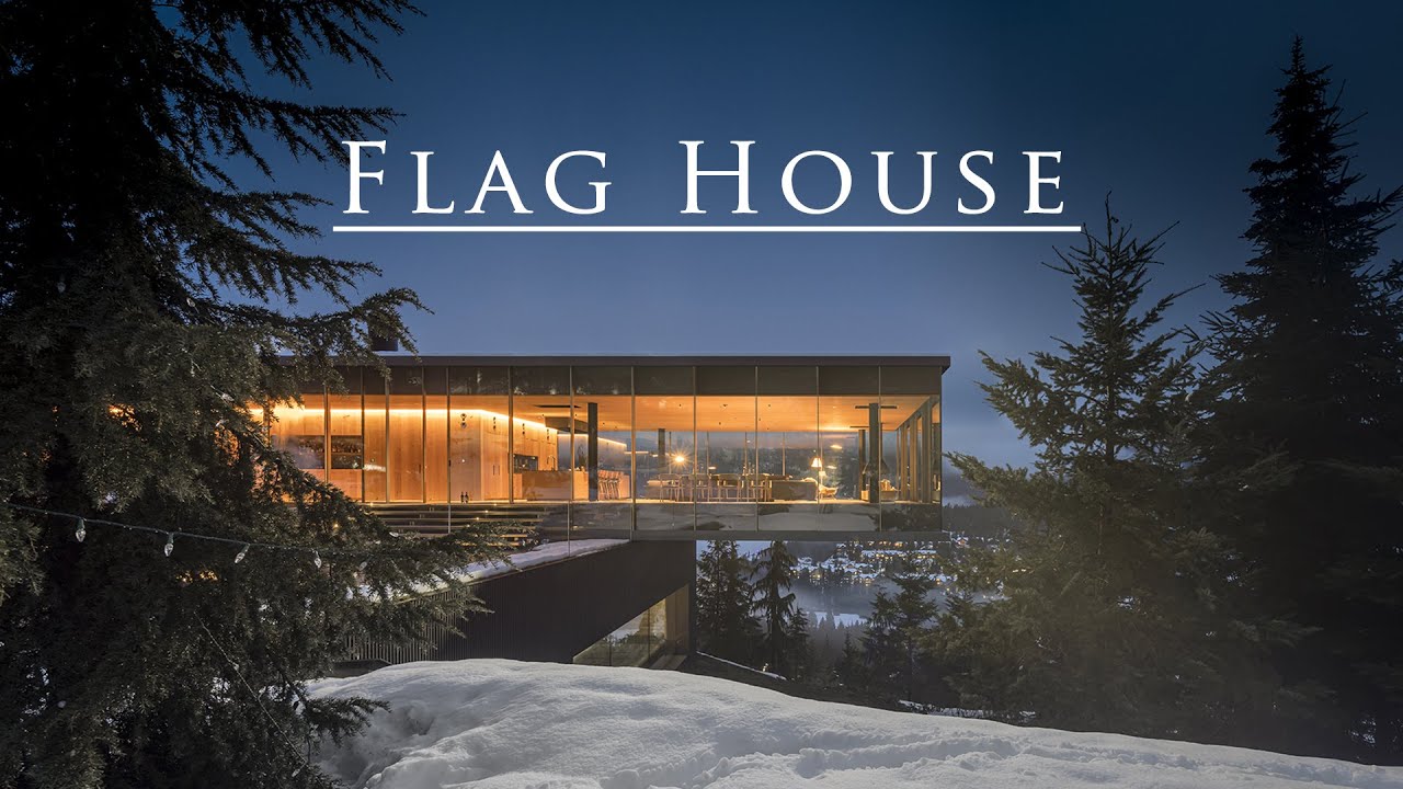 Stunning house in the woods on the mountainside with beautiful panoramic views