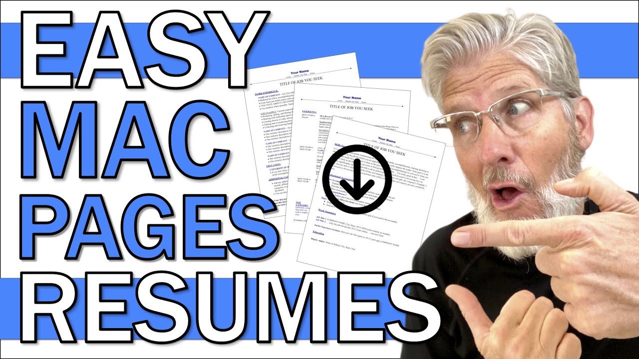 Resume Template Mac Pages | Swipe My Free Apple Pages Templates