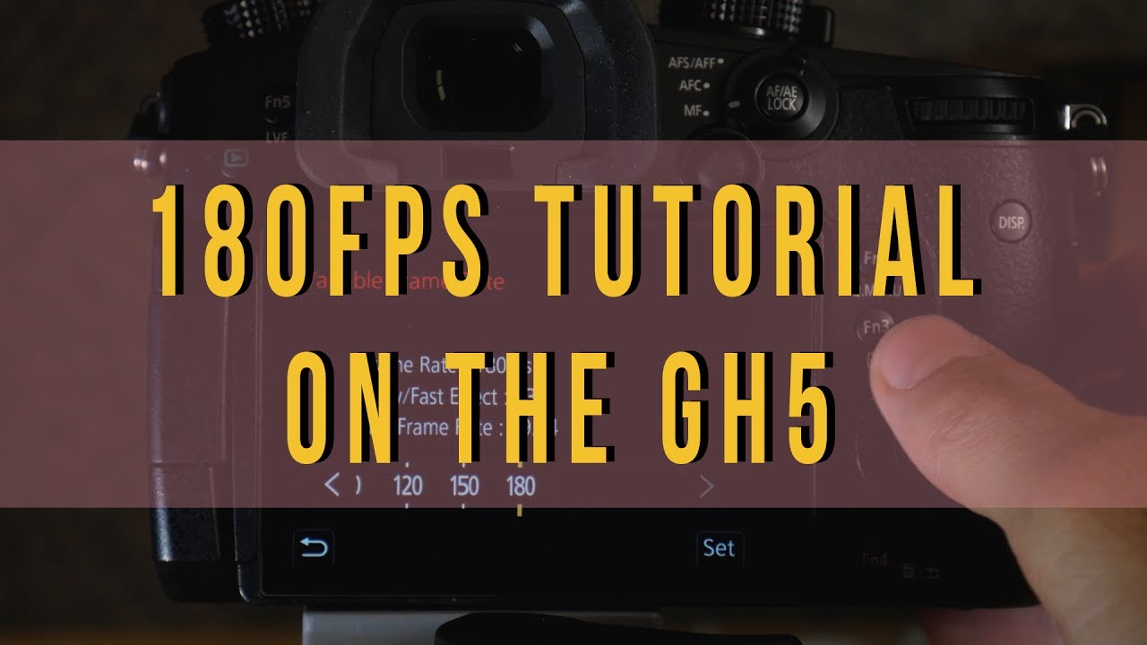 How to Shoot 180FPS Slow Motion on the PANASONIC GH5 - Variable Frame Rate