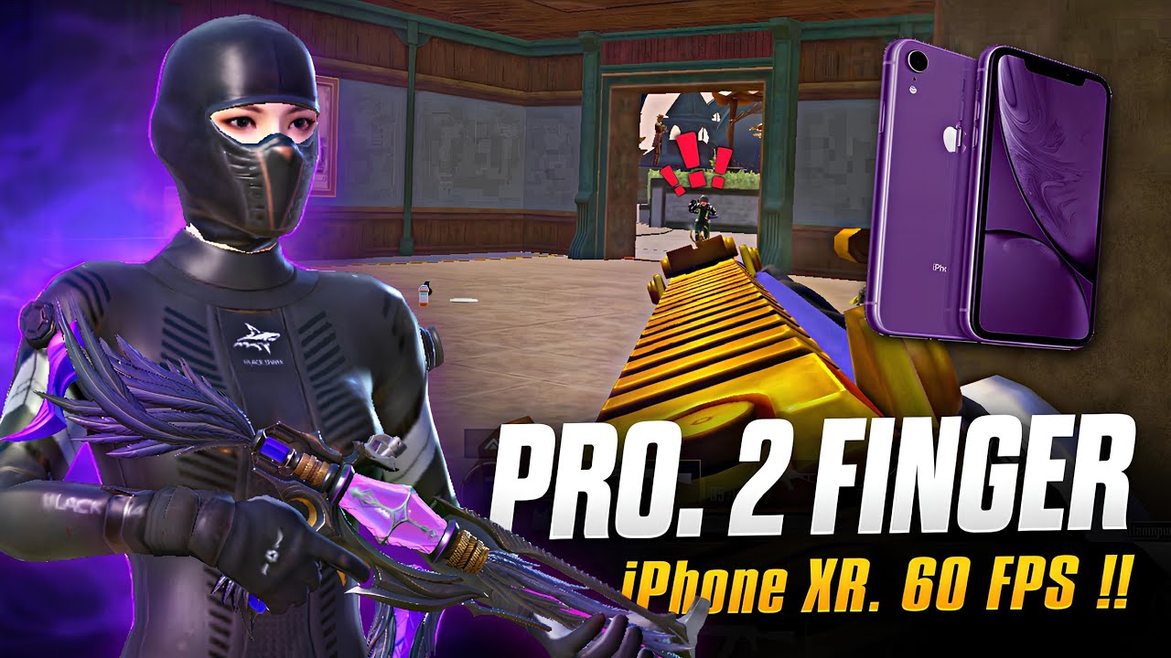2 FINGER GODLIKE | IPHONE XR | PUBG MOBILE (HANDCAM)