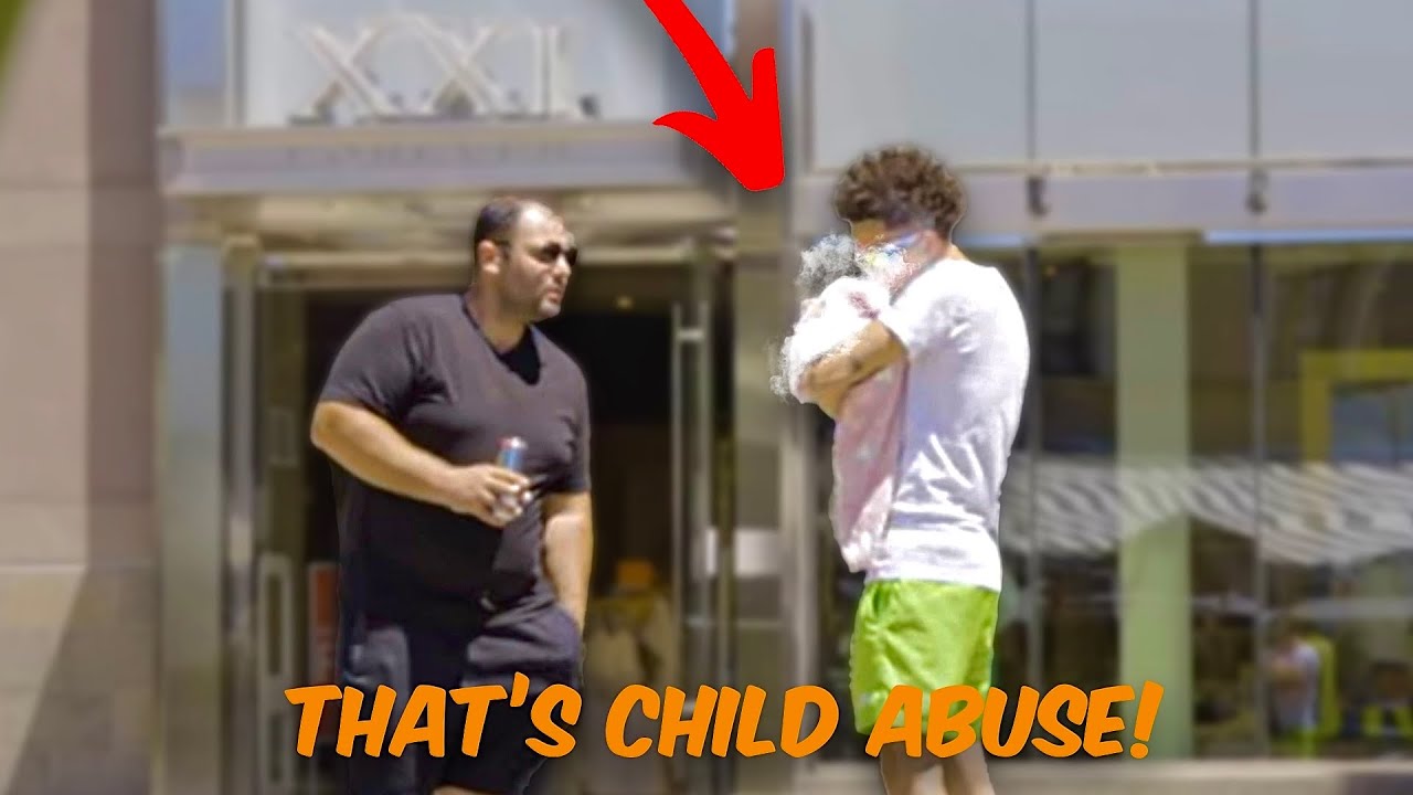 Blowing Smoke In A Baby’s Face Prank!