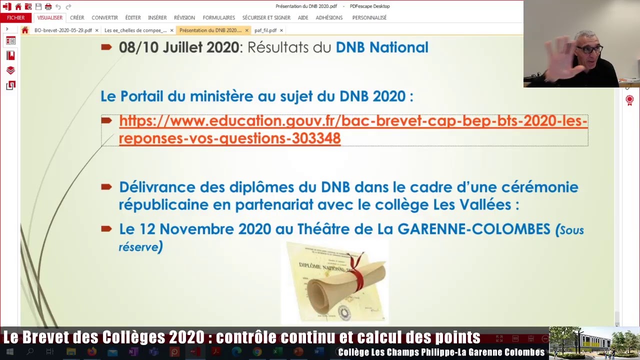 Brevet des collèges 2020 : Contrôle continu et calcul des points