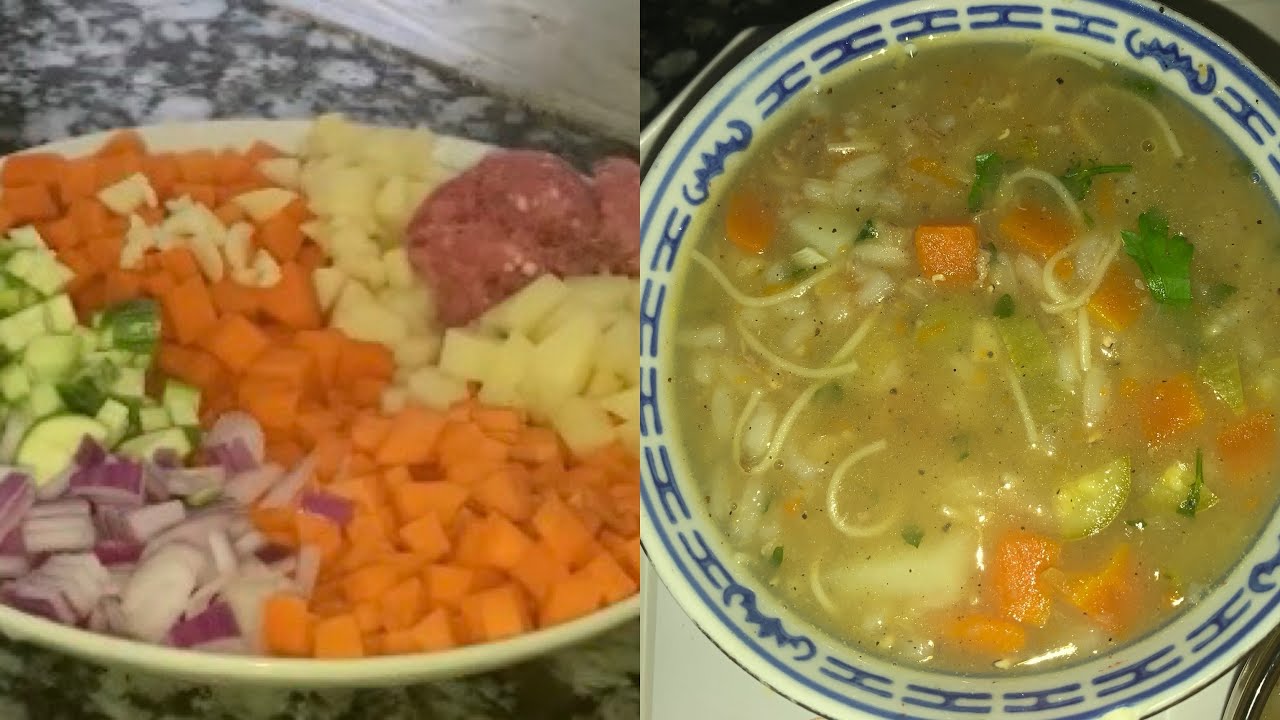 الشوربة الخضار الصحية المعتمدة عندي في مائدة رمضان