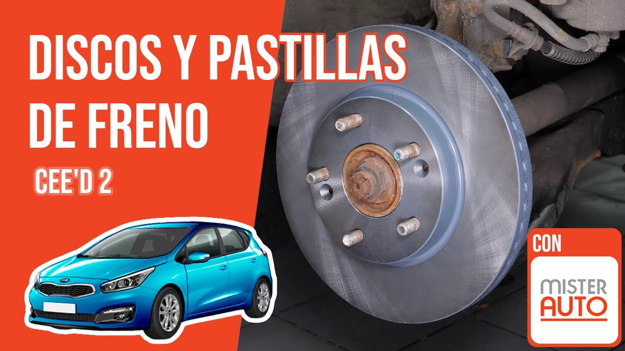 Cómo cambiar los discos y las pastillas de freno delanteros Ceed 2 🚗