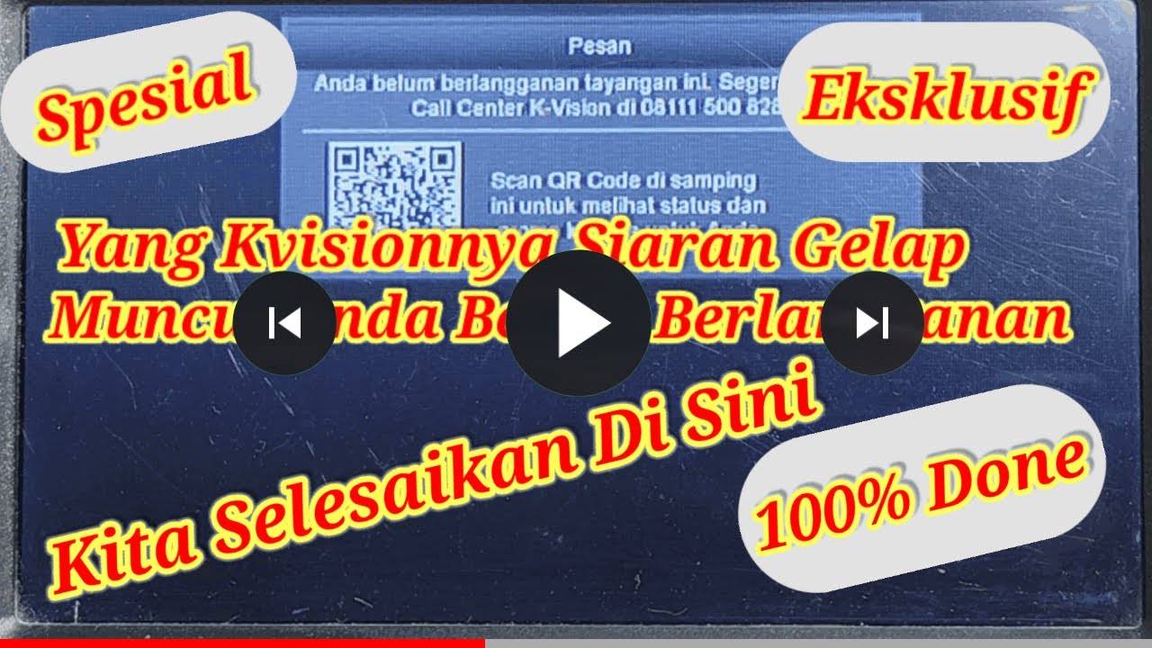KVISION SIARAN GELAP / MUNCUL BELUM LANGGANAN SEMUA DONE