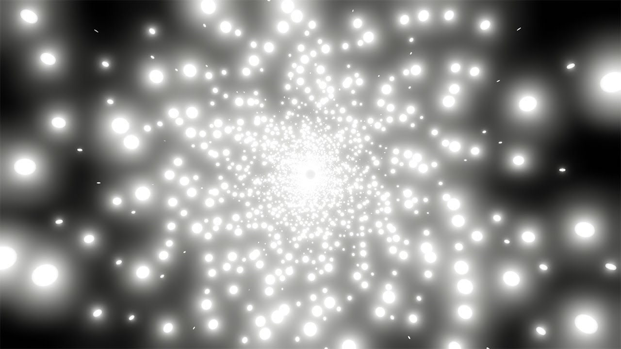 STELLAR WHITE PARTICLES. Black background.. Video Loop