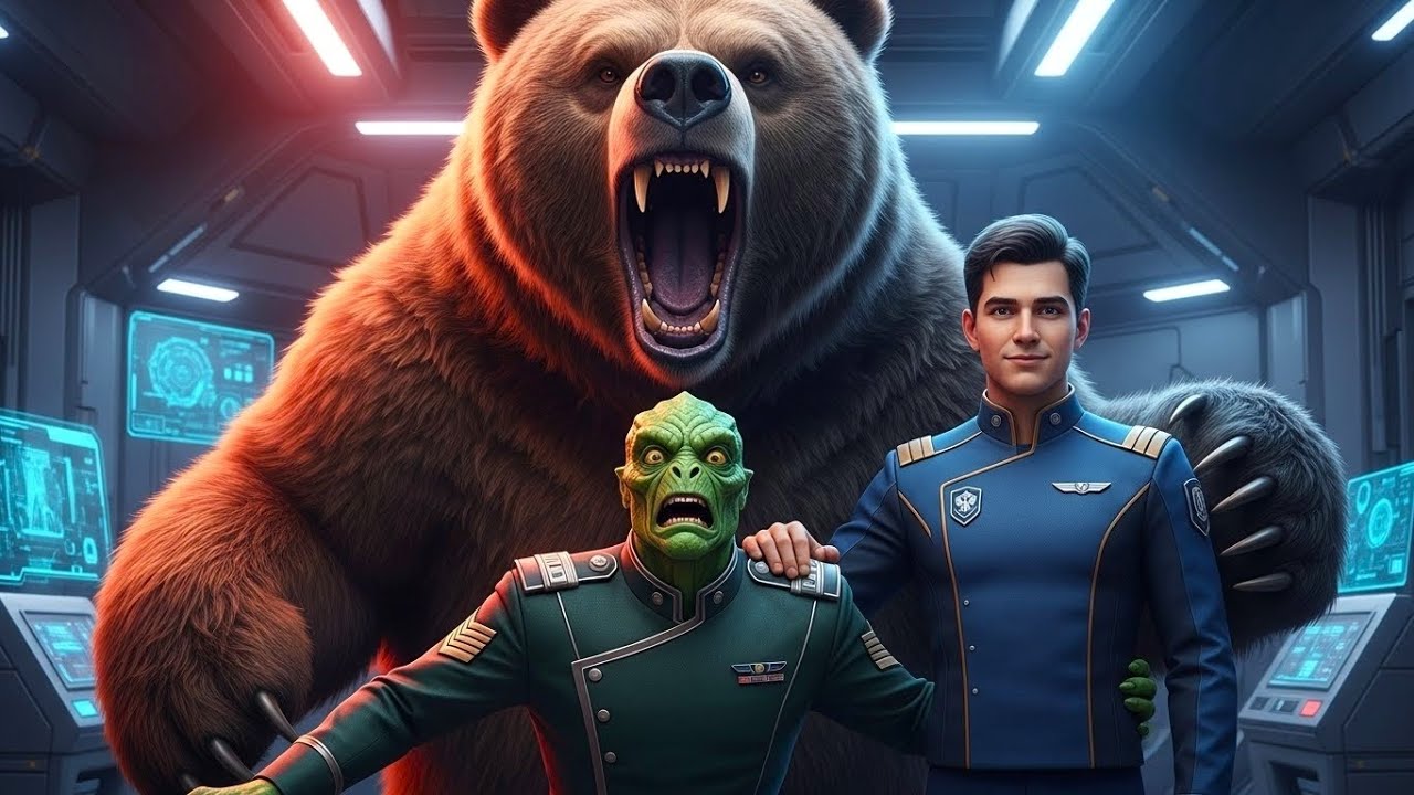 Alien Fleet Captain Mocked New Human Cadet—Until the Grizzly Bear Beside Him Growled, He's My Master