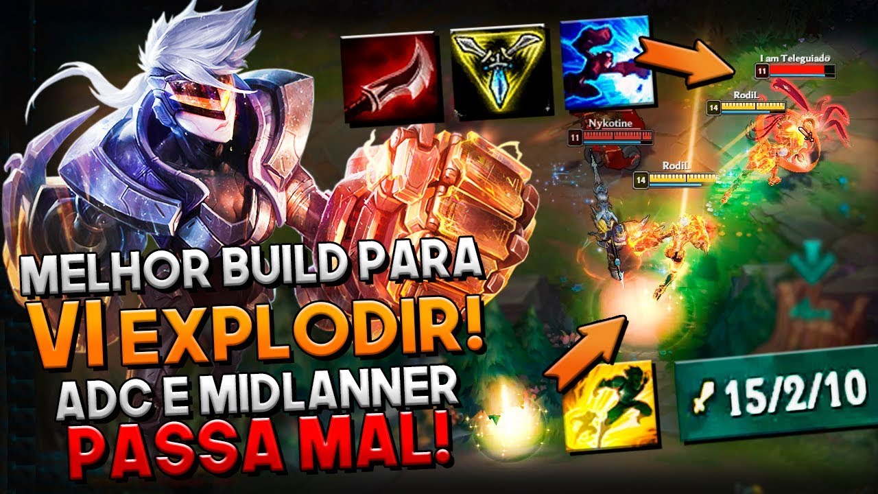 FIZ GERAL PASSAR MAL COM ESSA BUILD! - VI JUNGLE GAMEPLAY - Festinha do Rodil